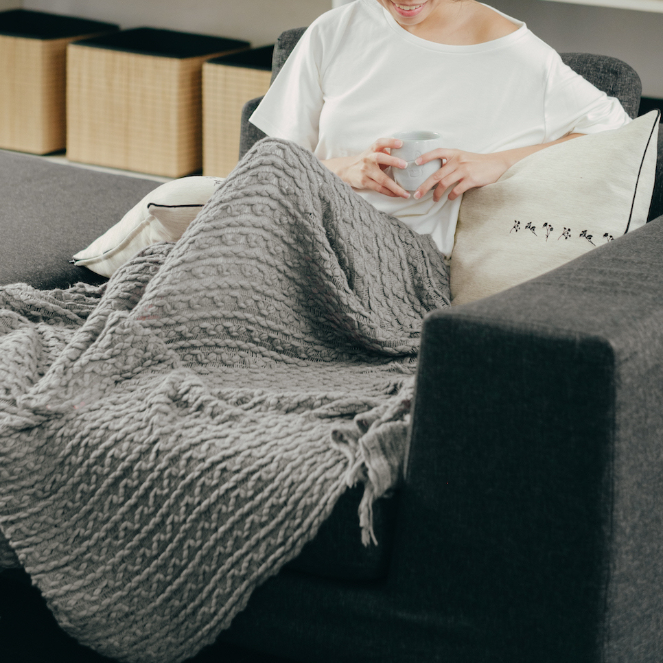 Picture of Claude Throw Blanket - Grey